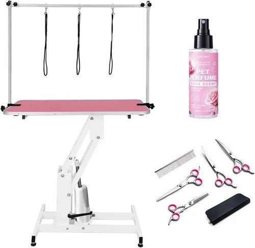Hydraulic dog grooming - hydraulic, table